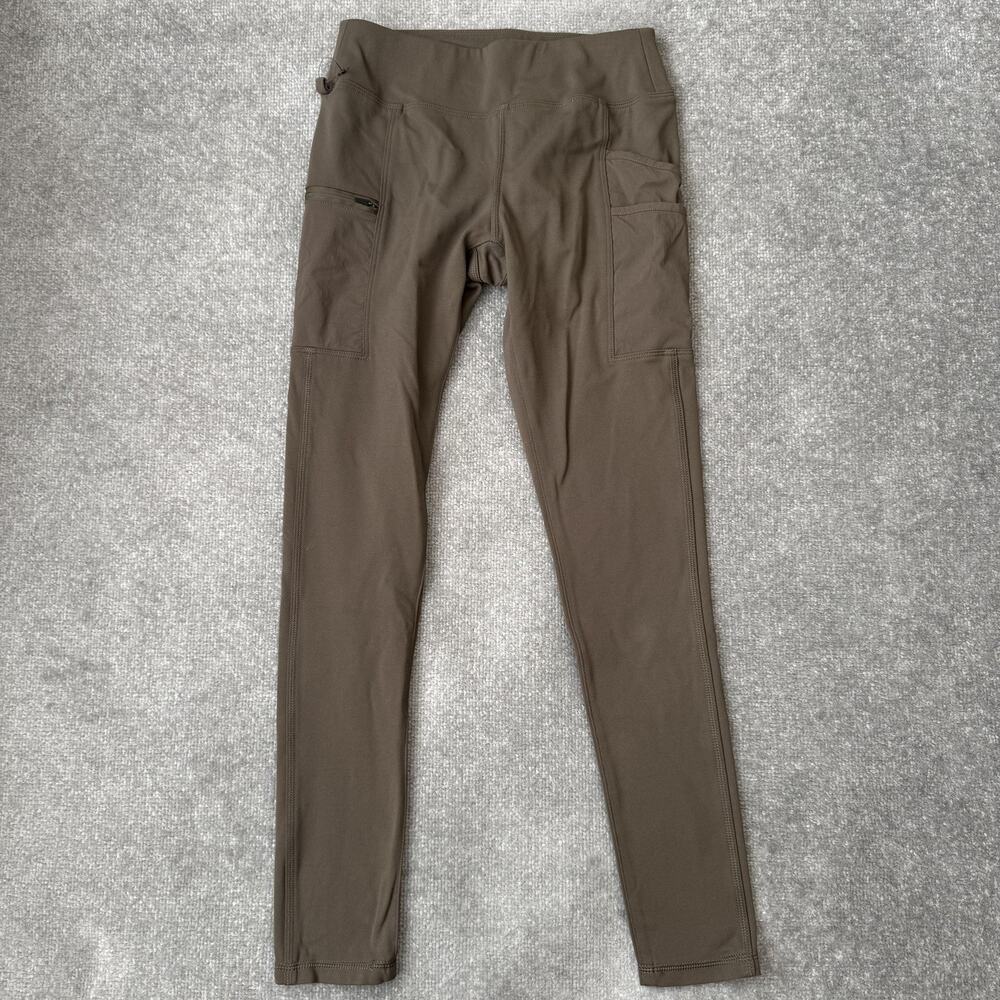 Carhartt Force Leggings Womens XS Tall Olive Green Fitted Utility Cargo Pockets